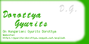 dorottya gyurits business card